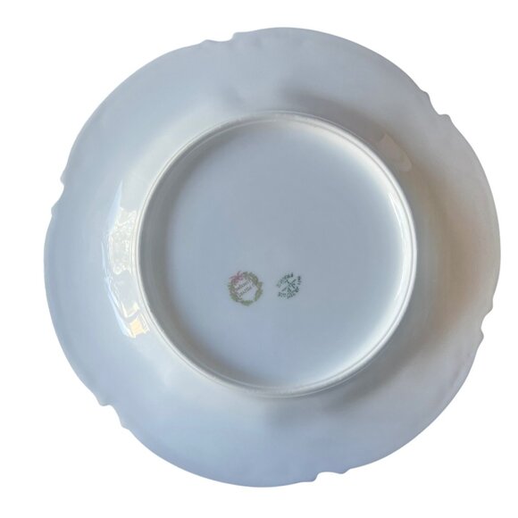 Jean J Pouyat Limoges France Floral Plate 8.5" Art Nouveau Porcelain Gold Moriag - Picture 5 of 8